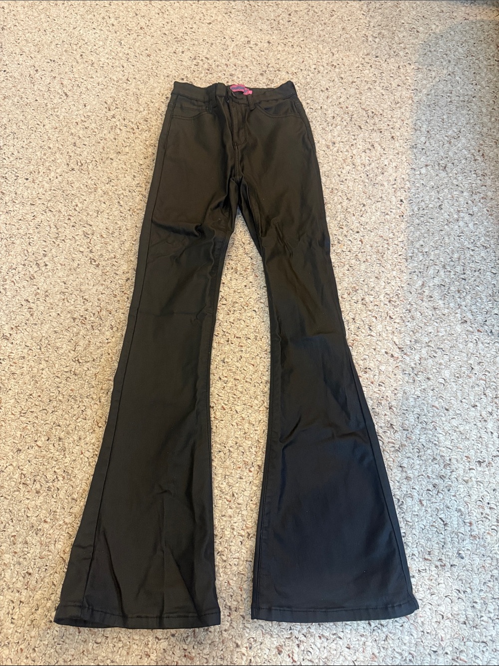Edikted Black Boot Cut Flare Pants